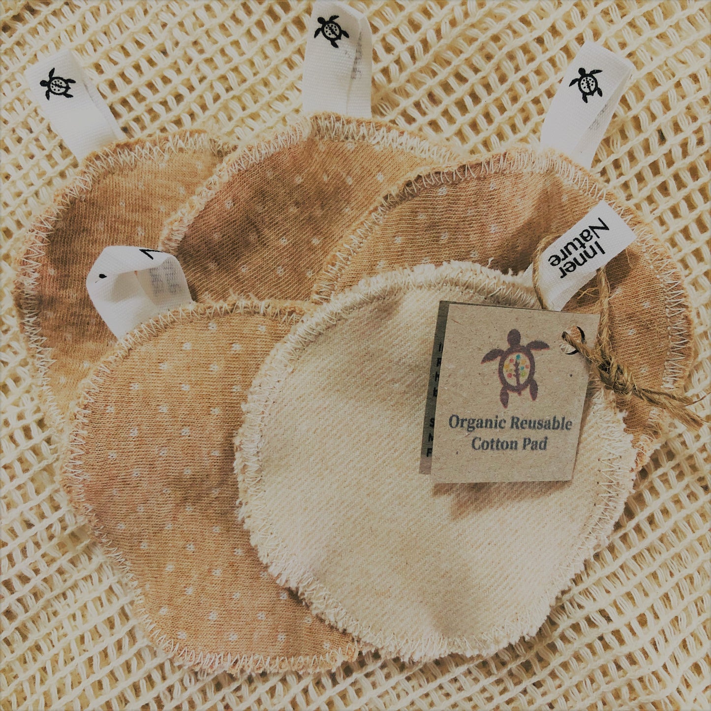 Reusable Facial Organic Cotton Pads - Set of 3