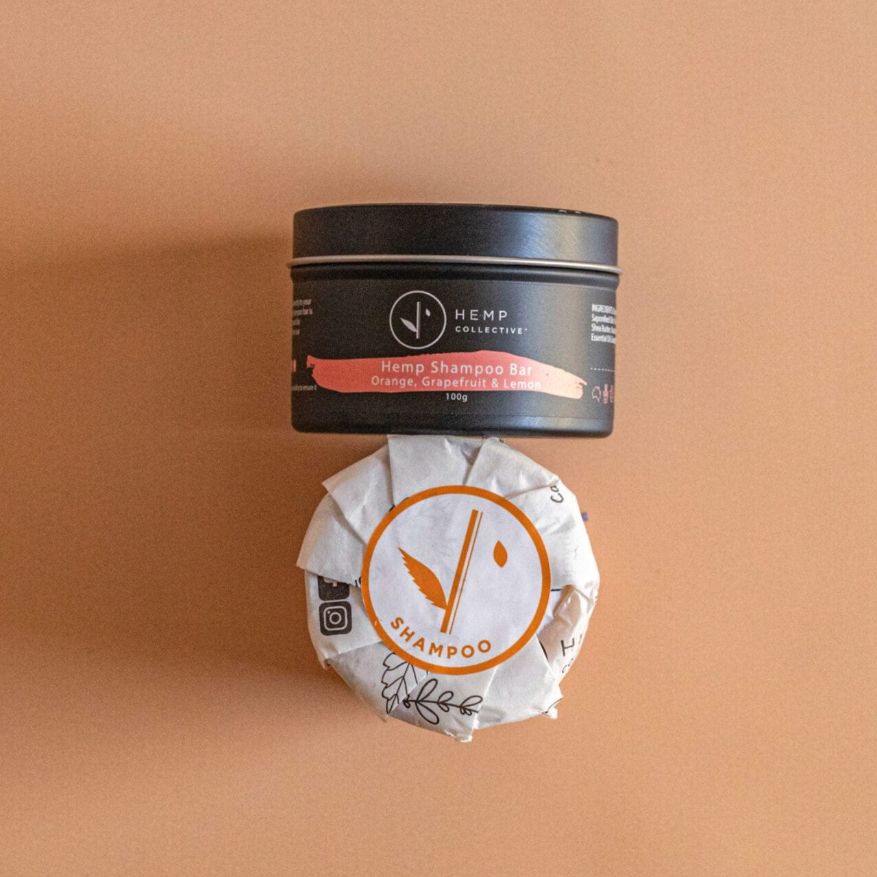 Natural Hemp Shampoo Bar with Orange, Grapefruit & Lemon