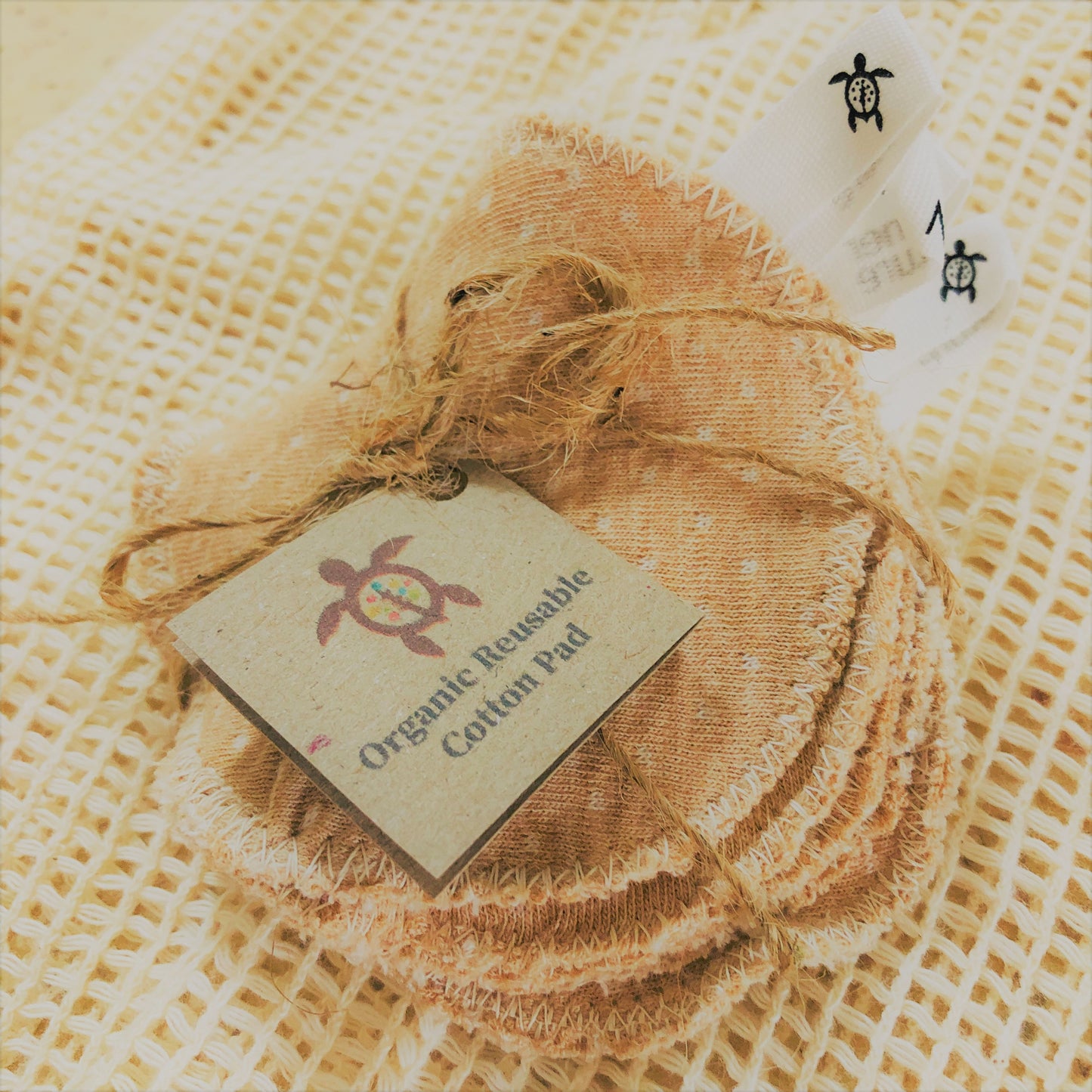 Reusable Facial Organic Cotton Pads - Set of 3