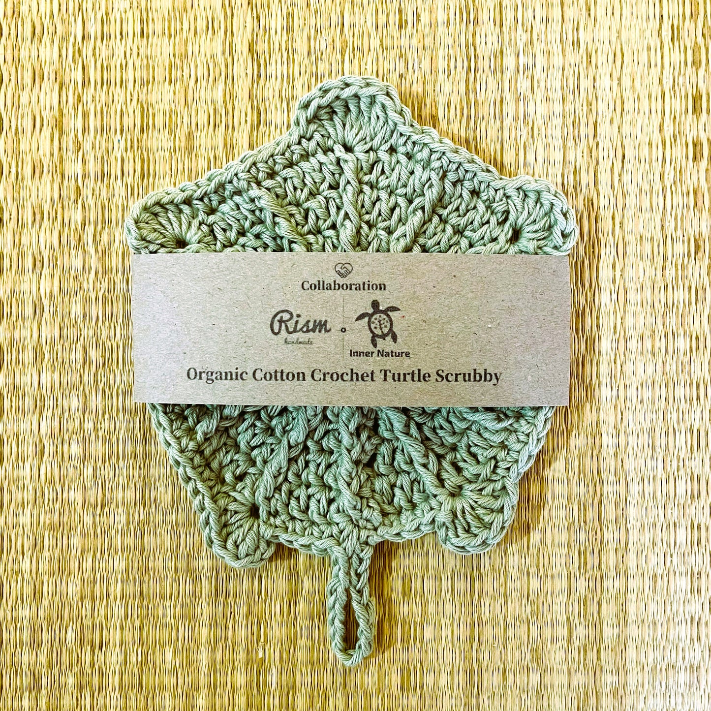 Organic Cotton Crochet Turtle Scrubby (Inner Nature & Rism Handmade)